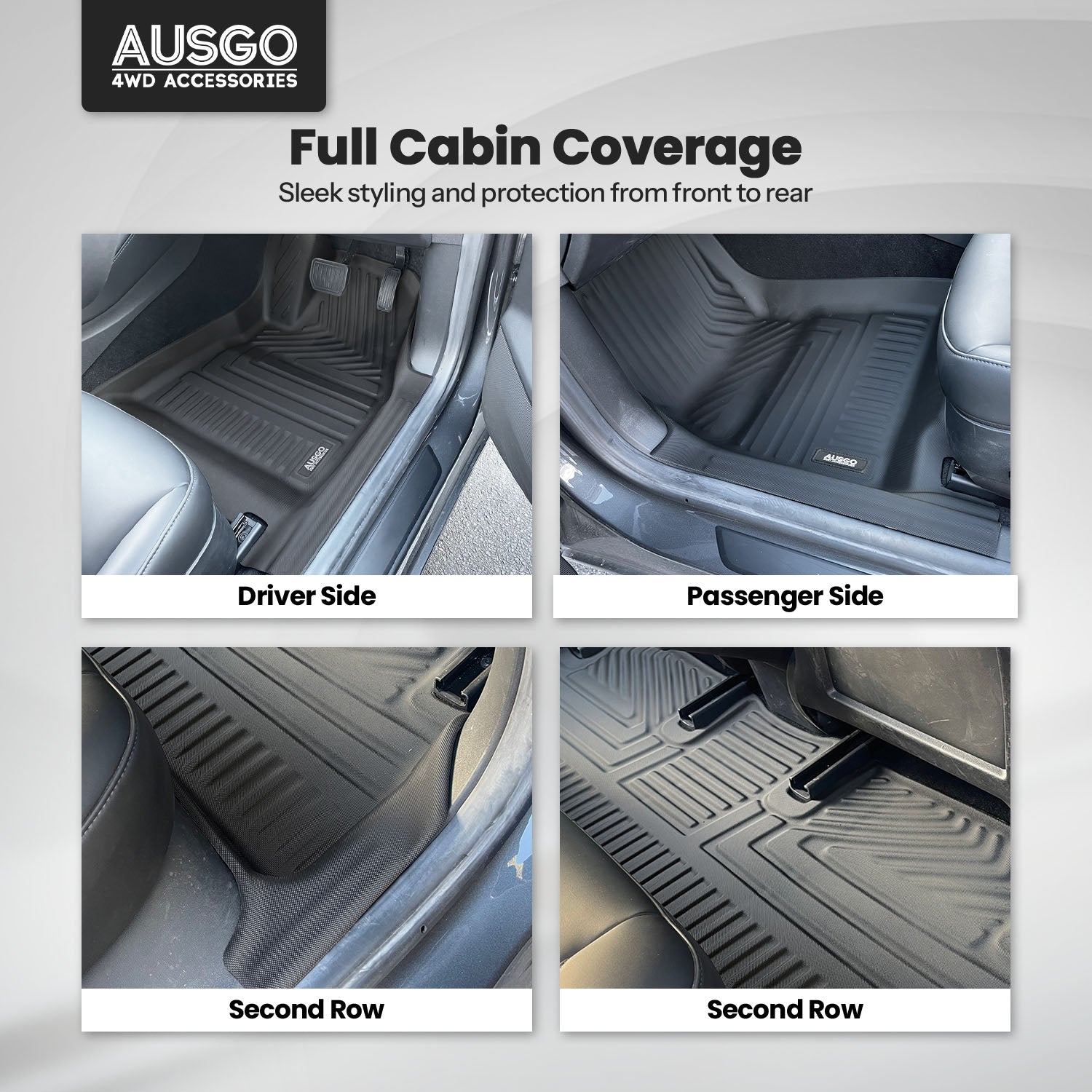 5D Car Floor Mats for Tesla Model 3 2019-2023