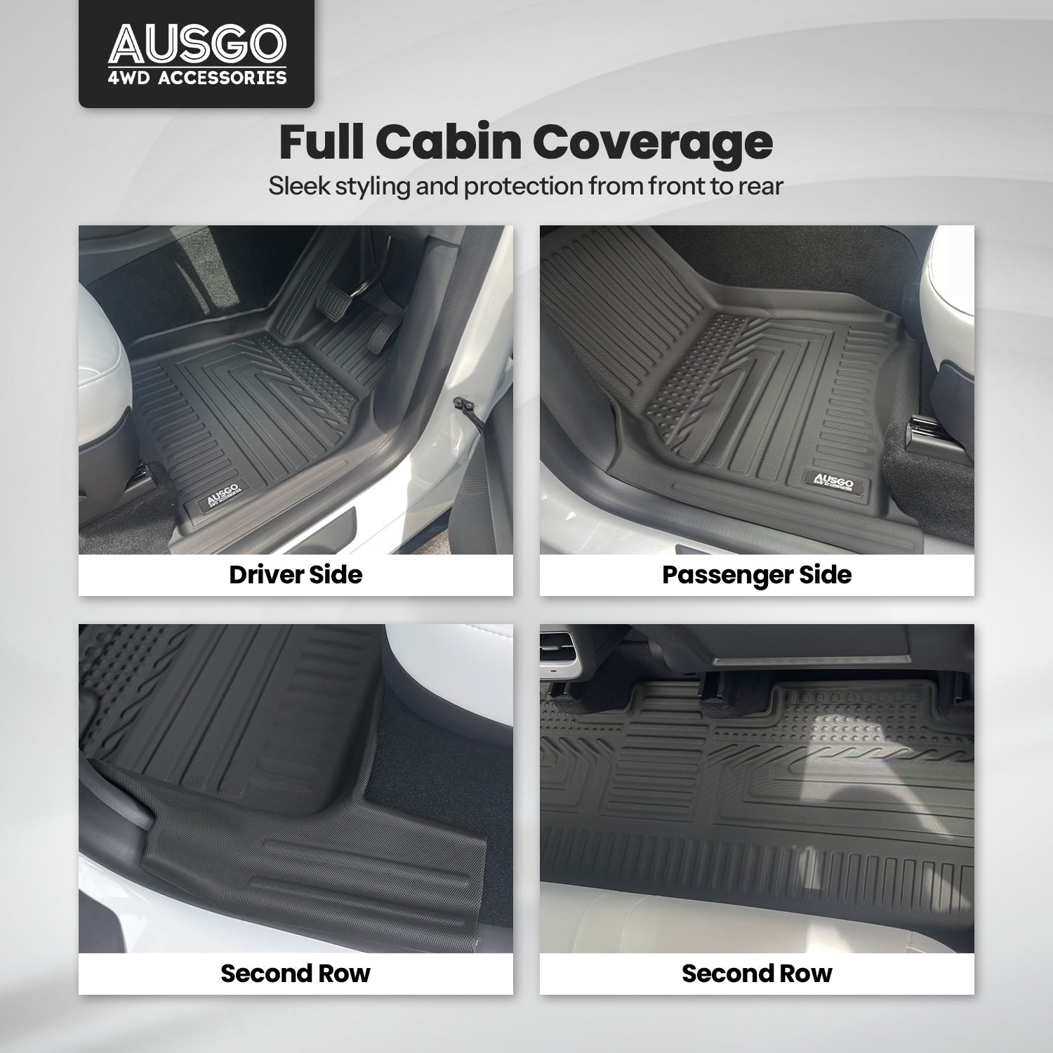 5D Car Floor Mats for Tesla Model Y 2022-2025
