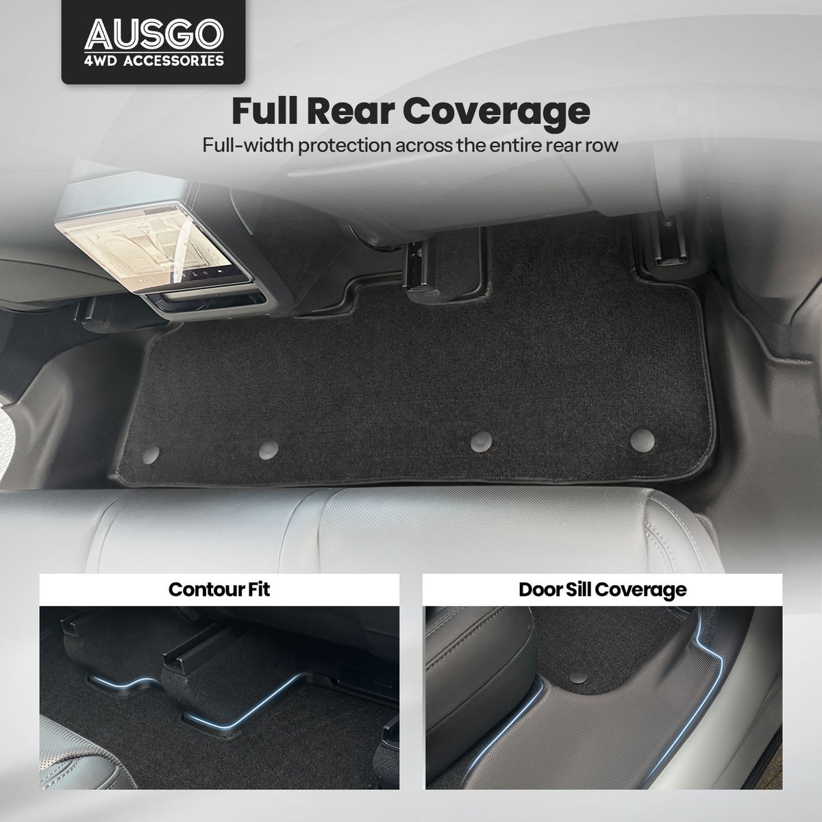 Double-Layer Car Floor Mats for Tesla Model Y Juniper 2025-Onwards