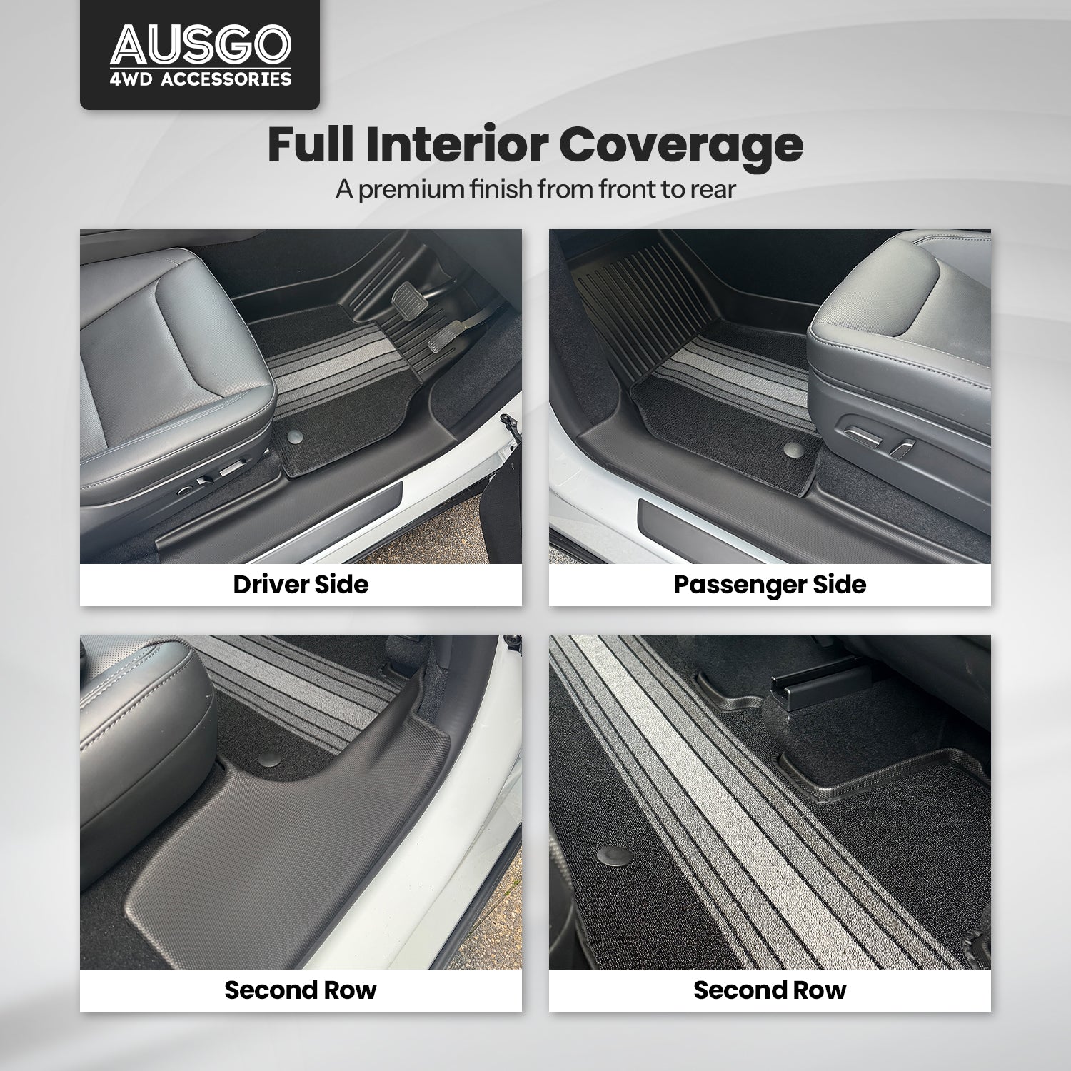 Double-Layer Car Floor Mats for Tesla Model Y Juniper 2025-Onwards