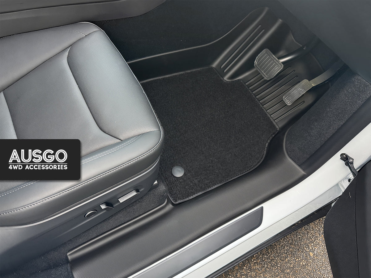 Double-Layer Car Floor Mats for Tesla Model Y Juniper 2025-Onwards