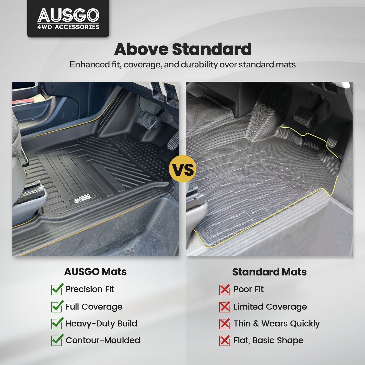 5D Car Floor Mats for Toyota Hiace 2019-Onwards