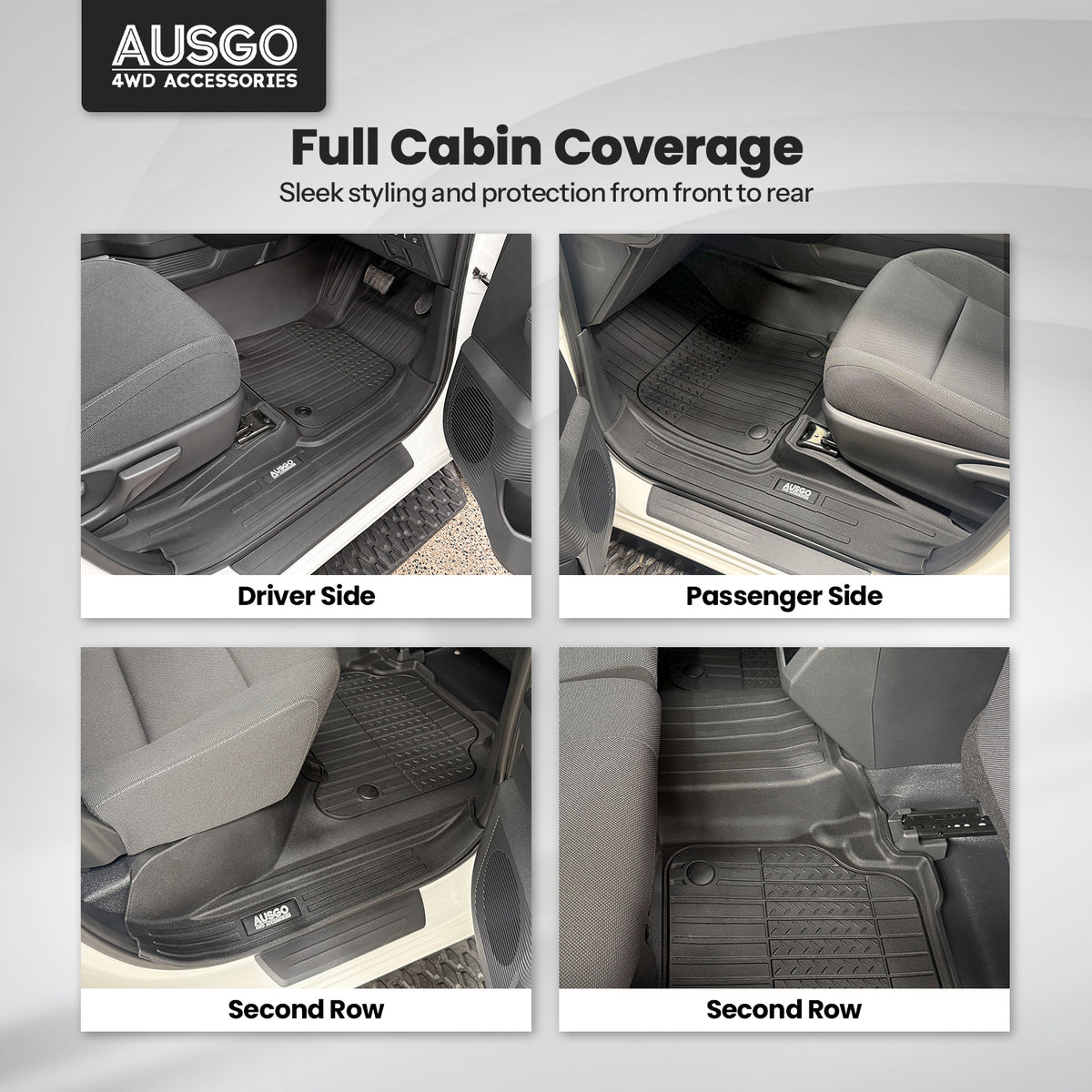 7D Injection Floor Mats for Toyota Hilux Dual Cab 2015-2025
