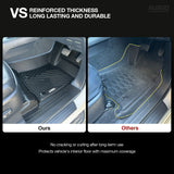 5D Injection Floor Mats for Toyota Hilux Auto Transmission Single / Extra Cab 2015-Onwards