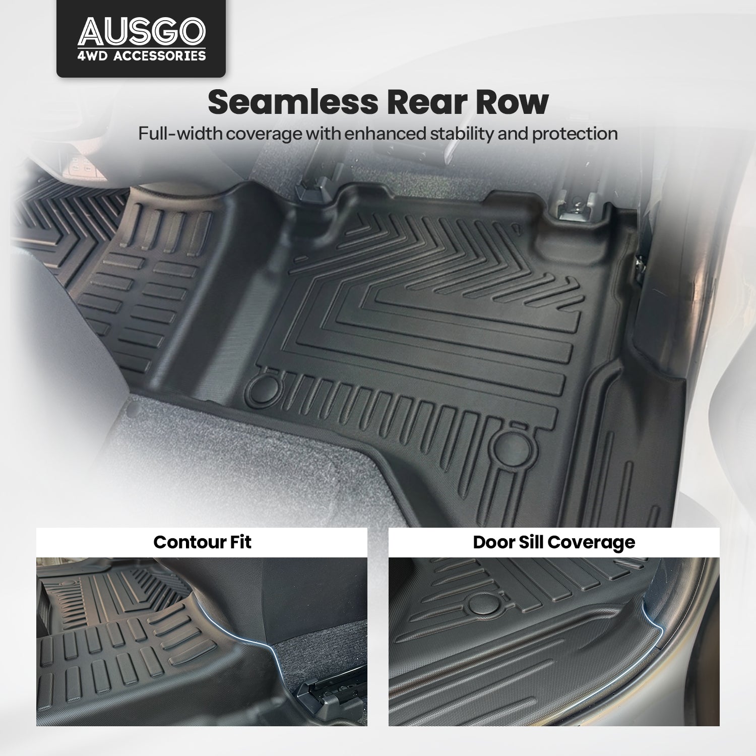 5D Car Floor Mats for Toyota Hilux Dual Cab 2015-2025 Manual Trans