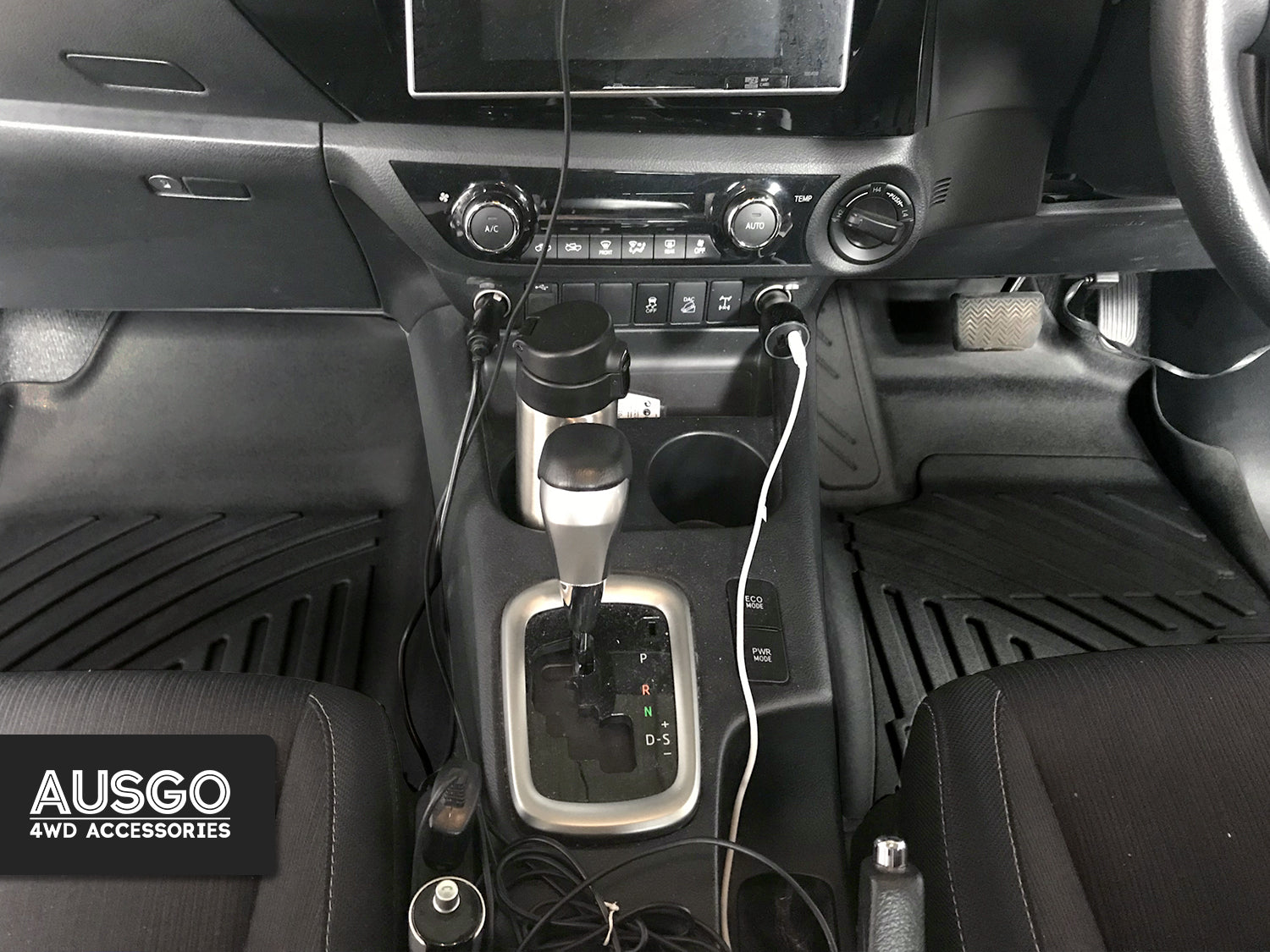 3D Floor Mats for Toyota Hilux Single / Extra Cab 2015-Onwards Auto Transmission