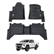 5D Car Floor Mats for Toyota Hilux Dual Cab 2025-Onwards Manual Trans