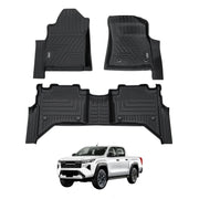 5D Car Floor Mats for Toyota Hilux Dual Cab 2025-Onwards Manual Trans