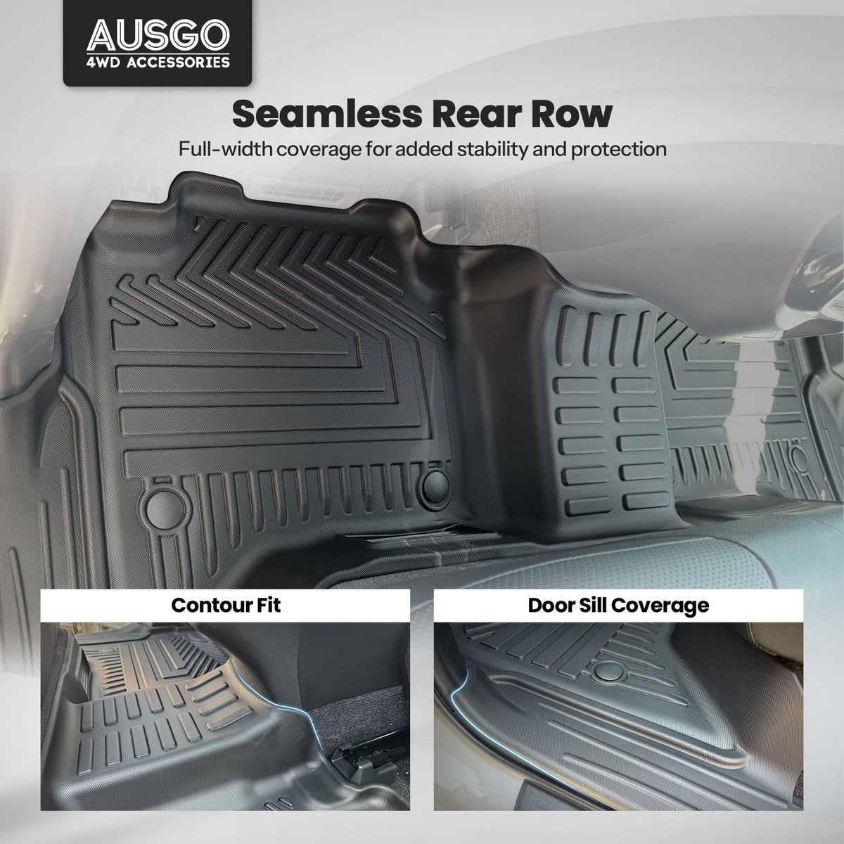 5D Car Floor Mats for Toyota Hilux Hybrid / EV Dual Cab 2024-Onwards