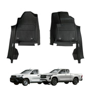 7D Injection Floor Mats for Toyota Hilux  Single / Extra Cab 2015-2025