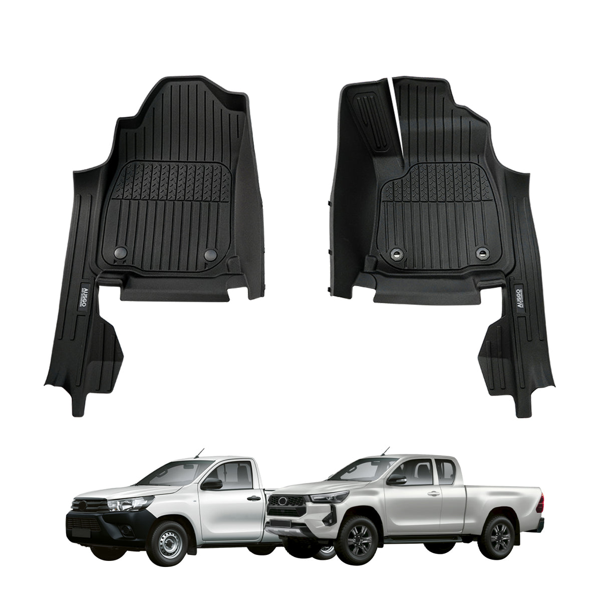 7D Injection Floor Mats for Toyota Hilux  Single / Extra Cab 2015-2025