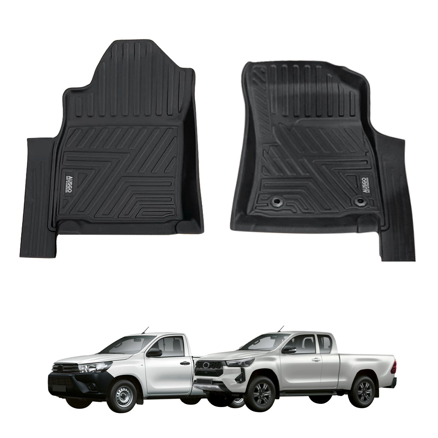 5D Car Floor Mats for Toyota Hilux Manual Transmission Single / Extra Cab 2015-2025