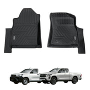 5D Car Floor Mats for Toyota Hilux Manual Transmission Single / Extra Cab 2015-2025
