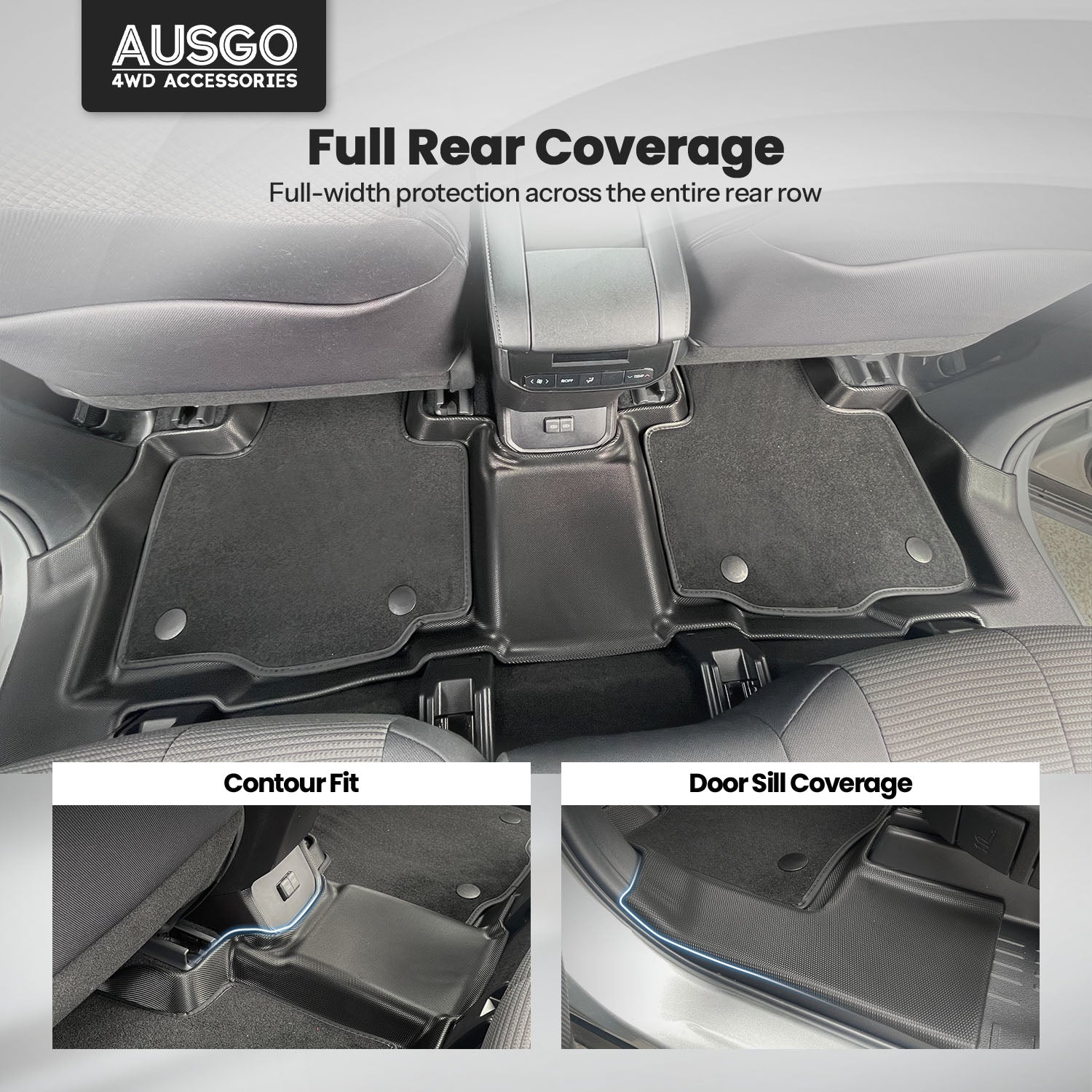 Double-Layer Car Floor Mats for Toyota Kluger 2021-Onwards