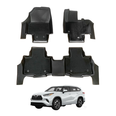 Double-Layer Car Floor Mats for Toyota Kluger 2021-Onwards