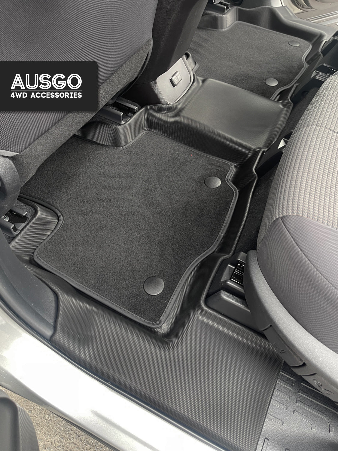 Double-Layer Car Floor Mats for Toyota Kluger 2021-Onwards