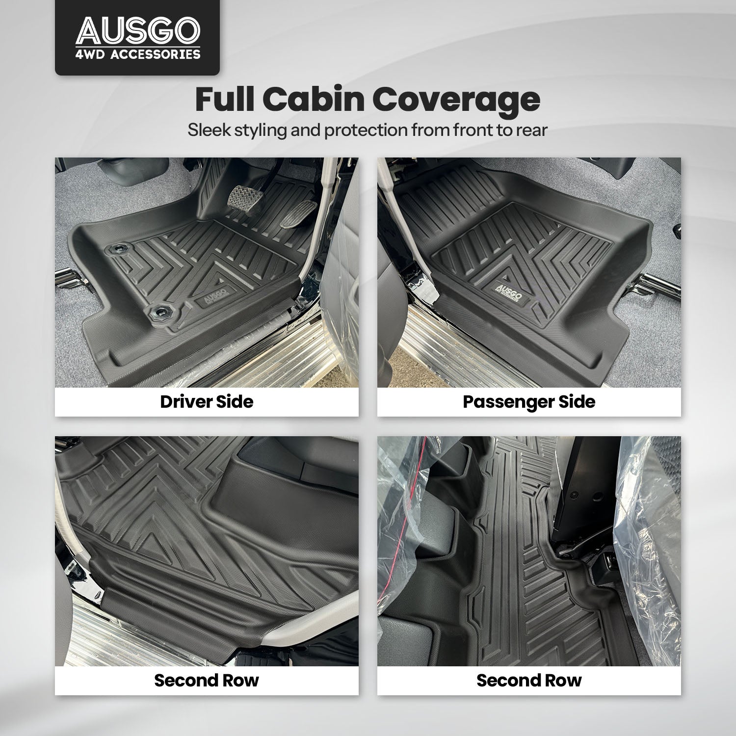 5D Car Floor Mats for Toyota Land Cruiser 76 Series 2023-Onwards