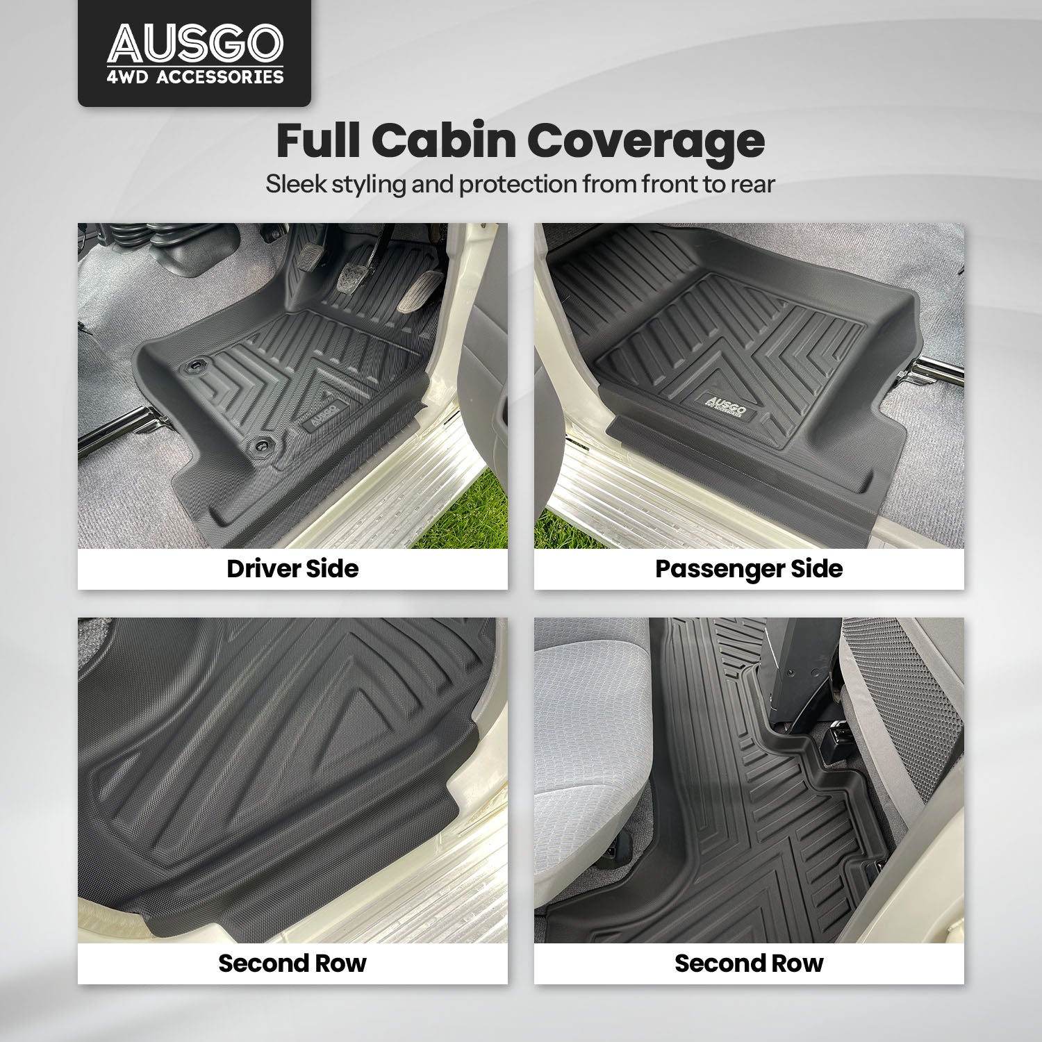 5D Car Floor Mats for Toyota Land Cruiser 79 Series Dual Cab 2012-Onwards