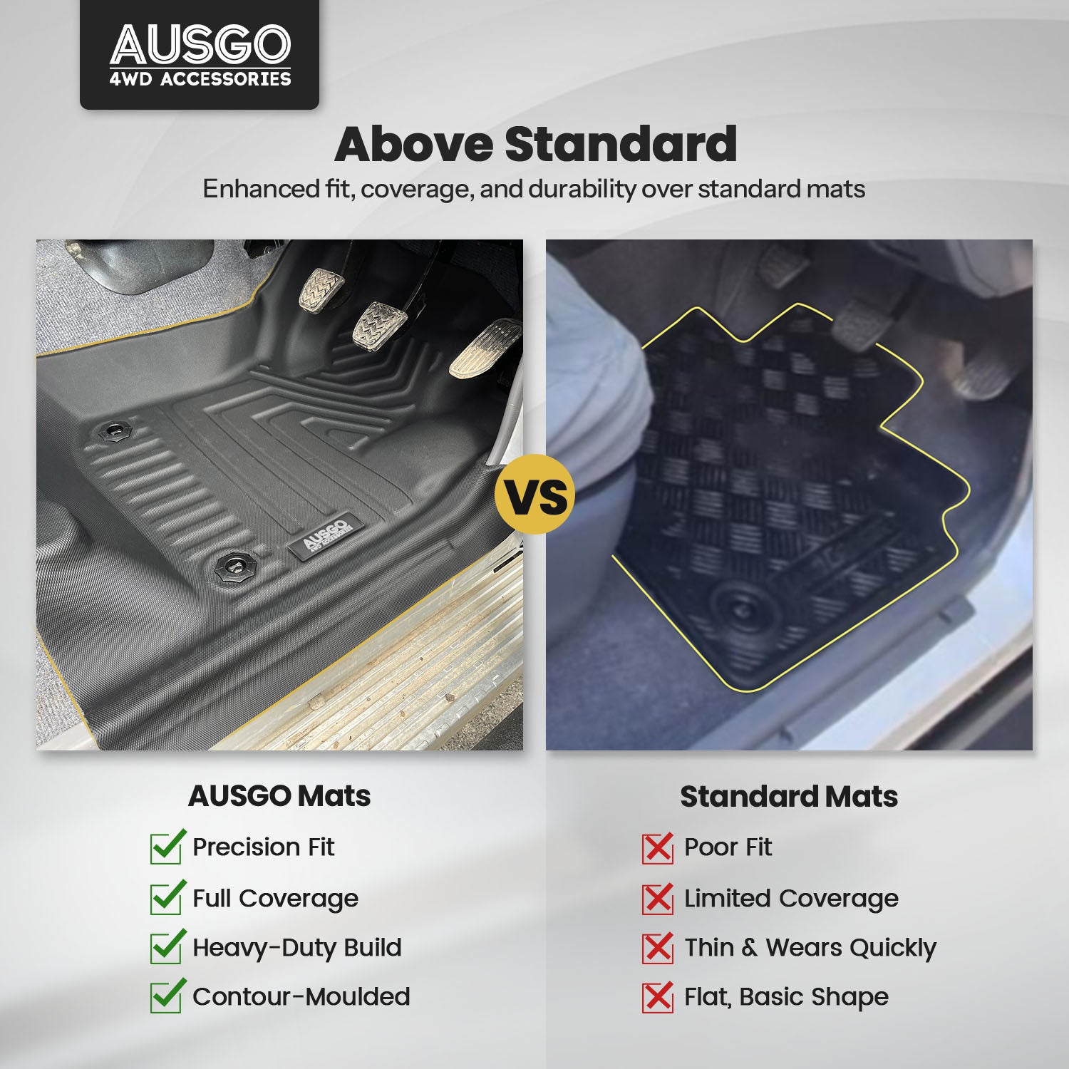 5D Car Floor Mats for Toyota Land Cruiser 79 Series Single Cab 2016-Onwards