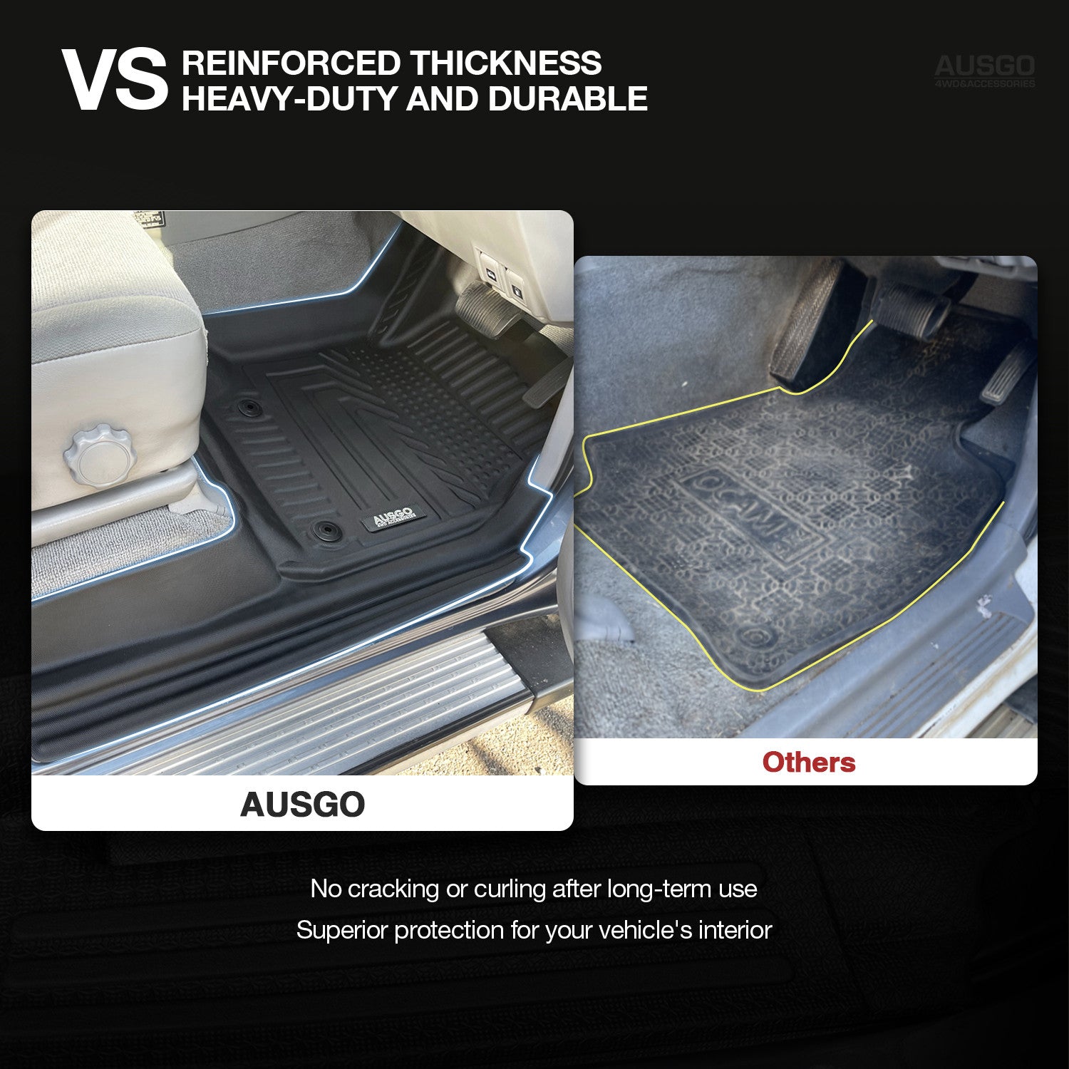 5D Car Floor Mats for Toyota Land Cruiser 100 105 Series 1998-2007