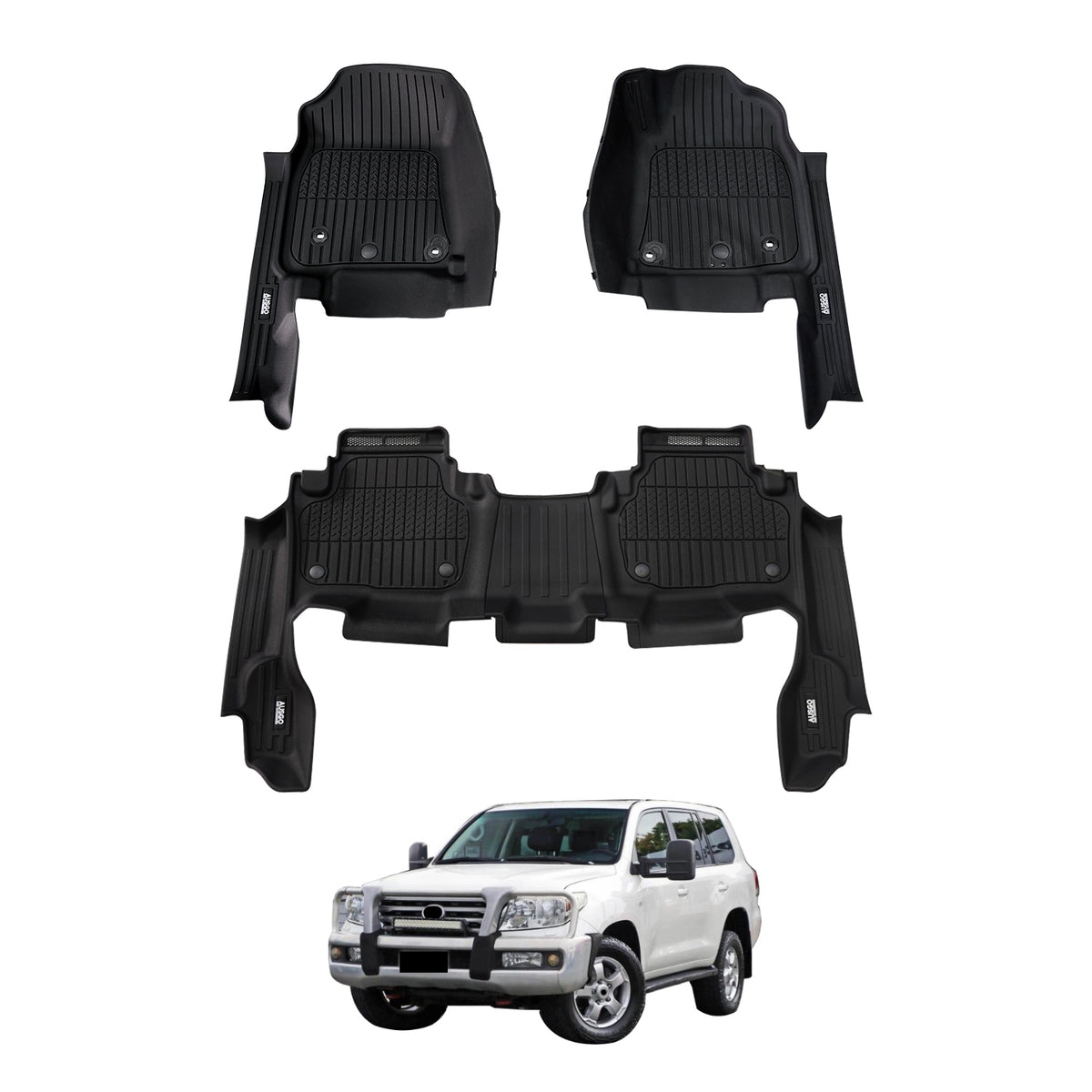 7D Injection Floor Mats for Toyota LandCruiser 200 Series 2007-2012