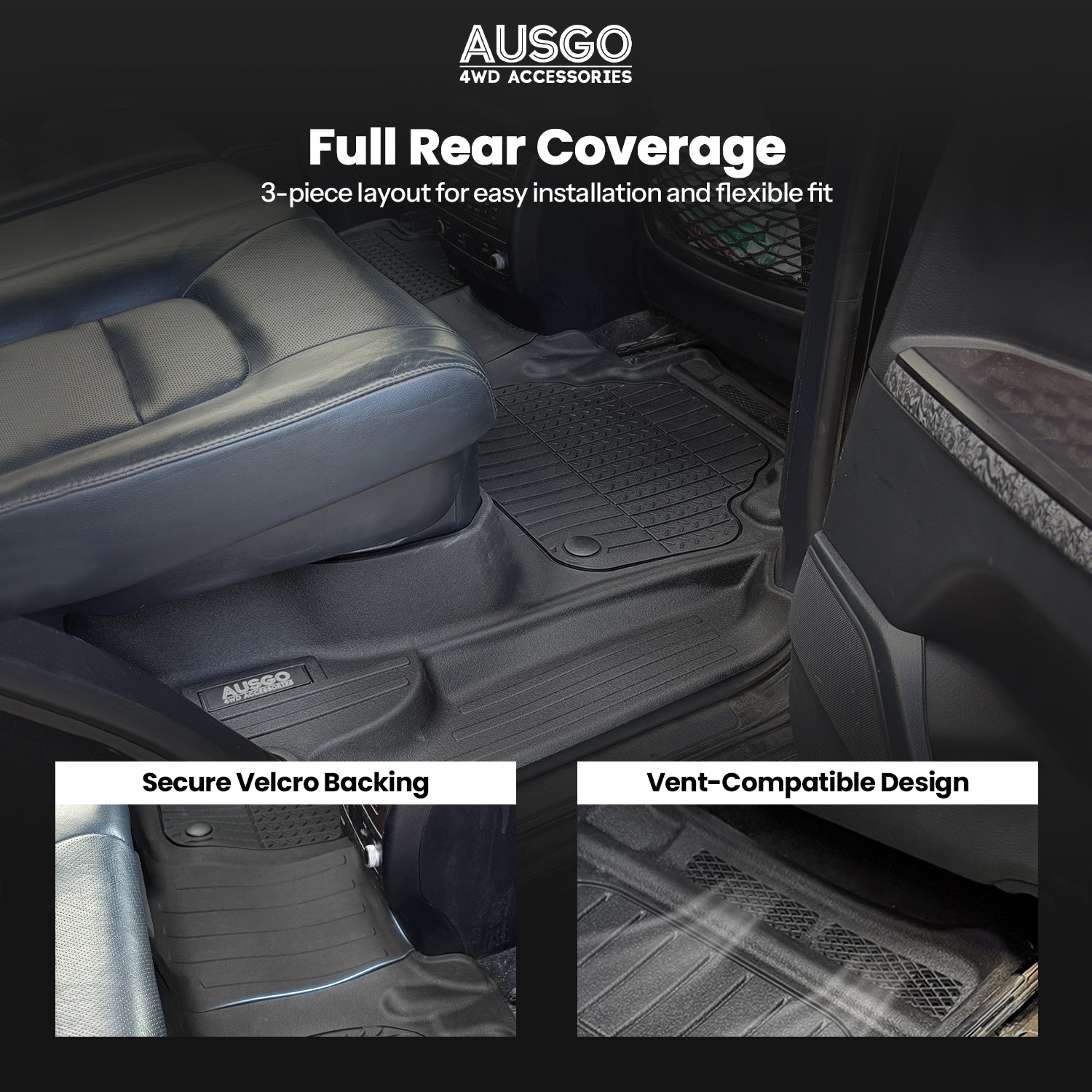 7D Injection Floor Mats for Toyota Land Cruiser 200 Series Altitude / VX / Sahara 2007-2012