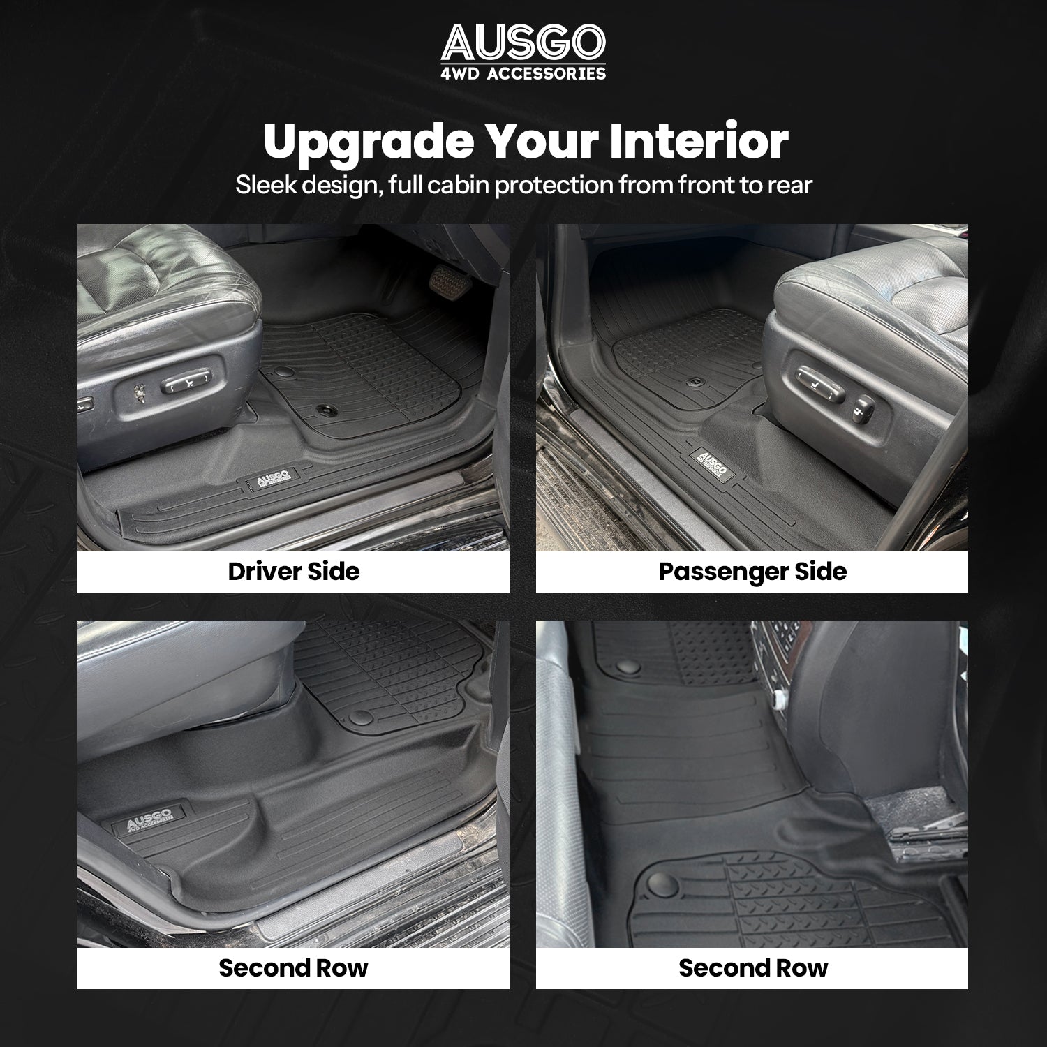 7D Injection Floor Mats for Toyota Land Cruiser 200 Series Altitude / VX / Sahara 2007-2012