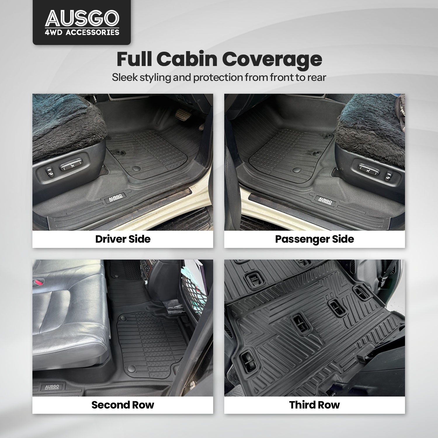 7D Injection Floor Mats for Toyota LandCruiser 200 Series Altitude / VX / Sahara 2012-2021