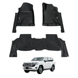 5D Moulded Car Floor Mats for Toyota LandCruiser 200 LC200 2012-2021