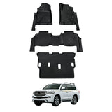 5D Moulded Car Floor Mats for Toyota LandCruiser 200 LC200 2012-2021