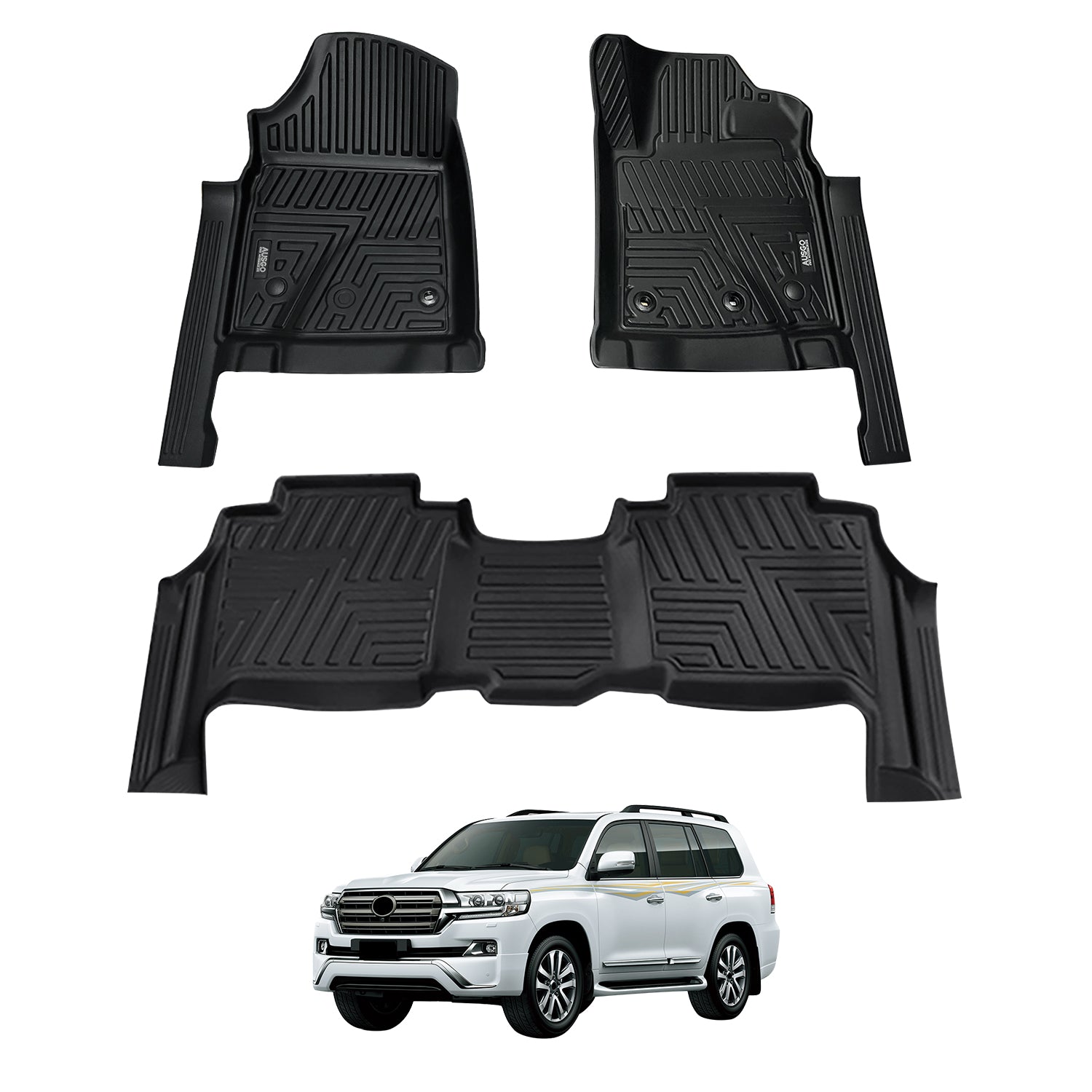 5D Moulded Car Floor Mats for Toyota Land Cruiser 200 Series 2012-2021
