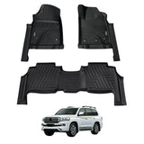 5D Moulded Car Floor Mats for Toyota LandCruiser 200 LC200 2012-2021