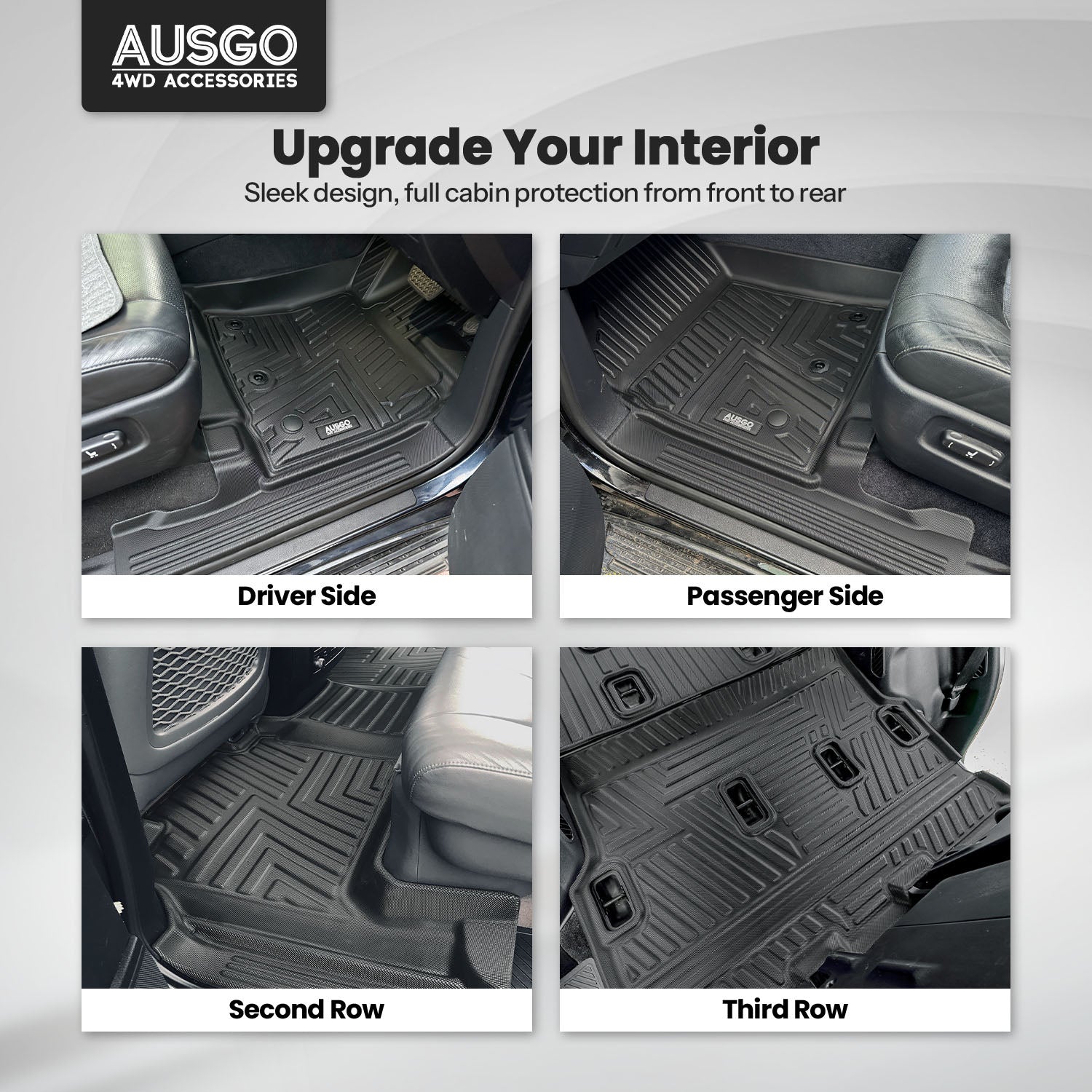 5D Moulded Car Floor Mats for Toyota LandCruiser 200 Series 2012-2021