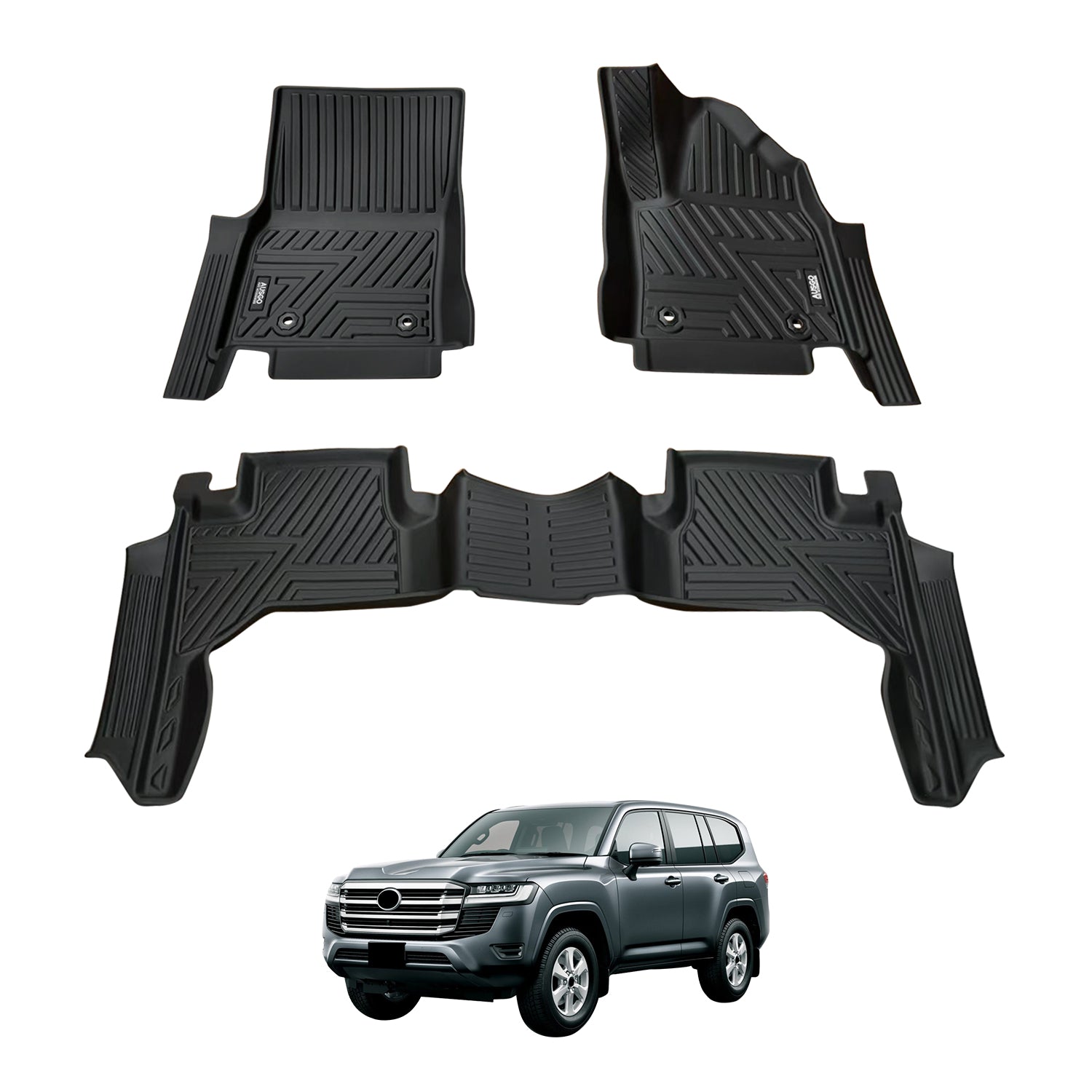 5D Car Floor Mats for Toyota Land Cruiser 300 Series 2021-Onwards