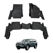5D Car Floor Mats for Toyota Land Cruiser 300 Series 2021-Onwards