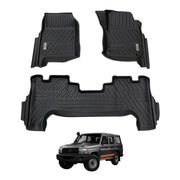 5D Moulded Car Floor Mats for Toyota Land Cruiser 76 Series 2012-2023
