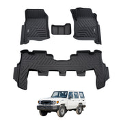 5D Car Floor Mats for Toyota LandCruiser 76 Series 2023-Onwards