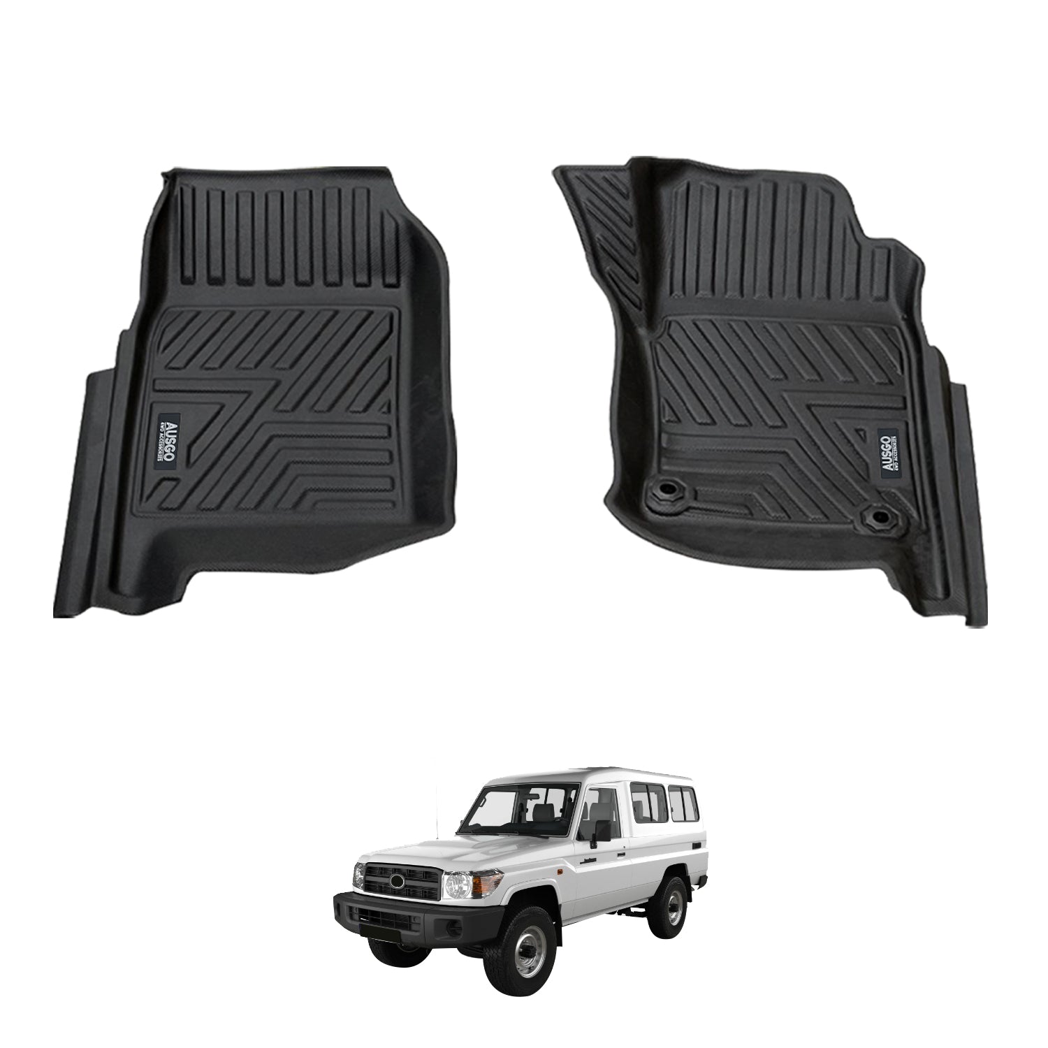 5D Car Floor Mats for Toyota Land Cruiser 78 Series Troopcarrier 2012-Onwards