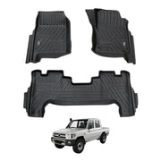 5D Car Floor Mats for Toyota LandCruiser 79 Series Dual Cab 2012-Onwards