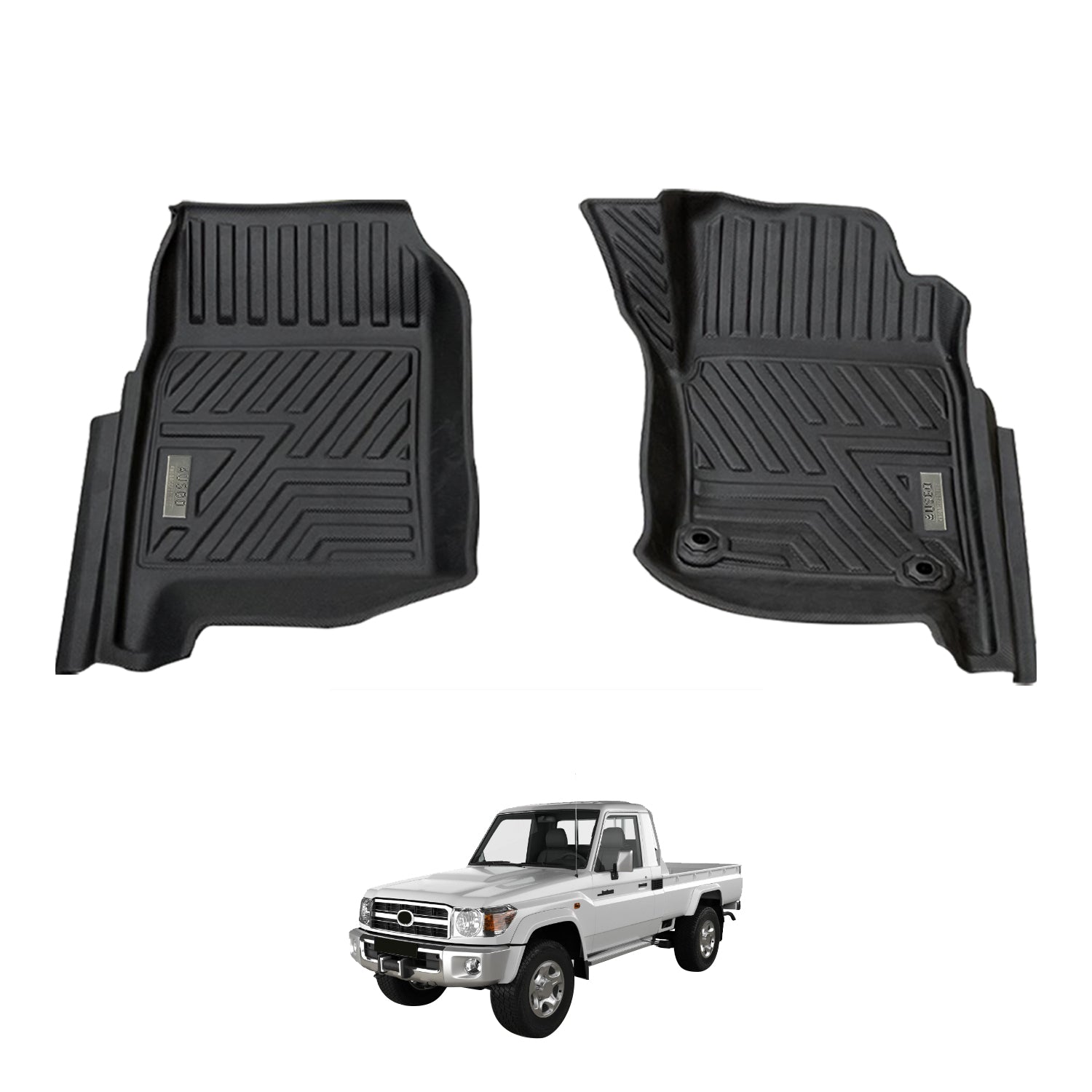 5D Car Floor Mats for Toyota Land Cruiser 79 Series Single Cab 2012-2016