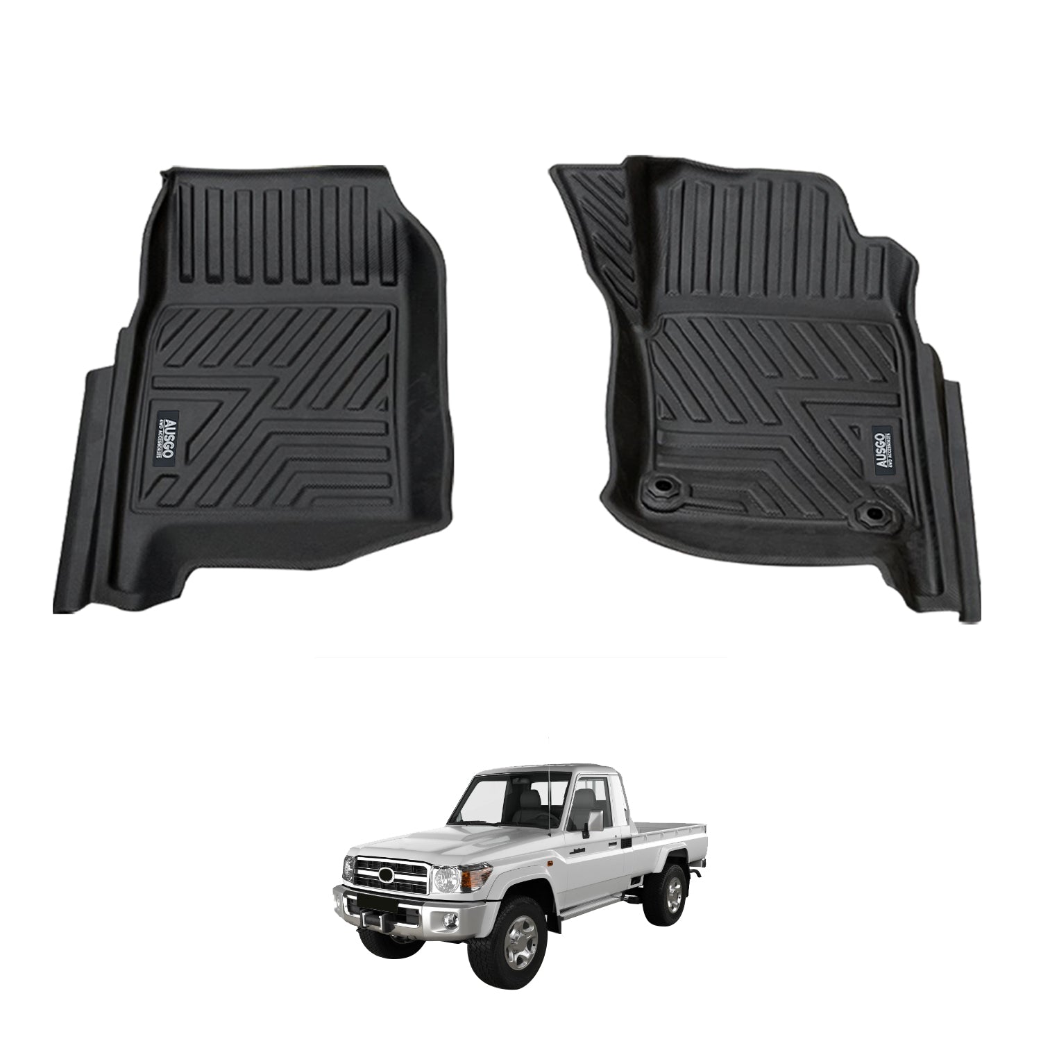 5D Car Floor Mats for Toyota Land Cruiser 79 Series Single Cab 2012-2016