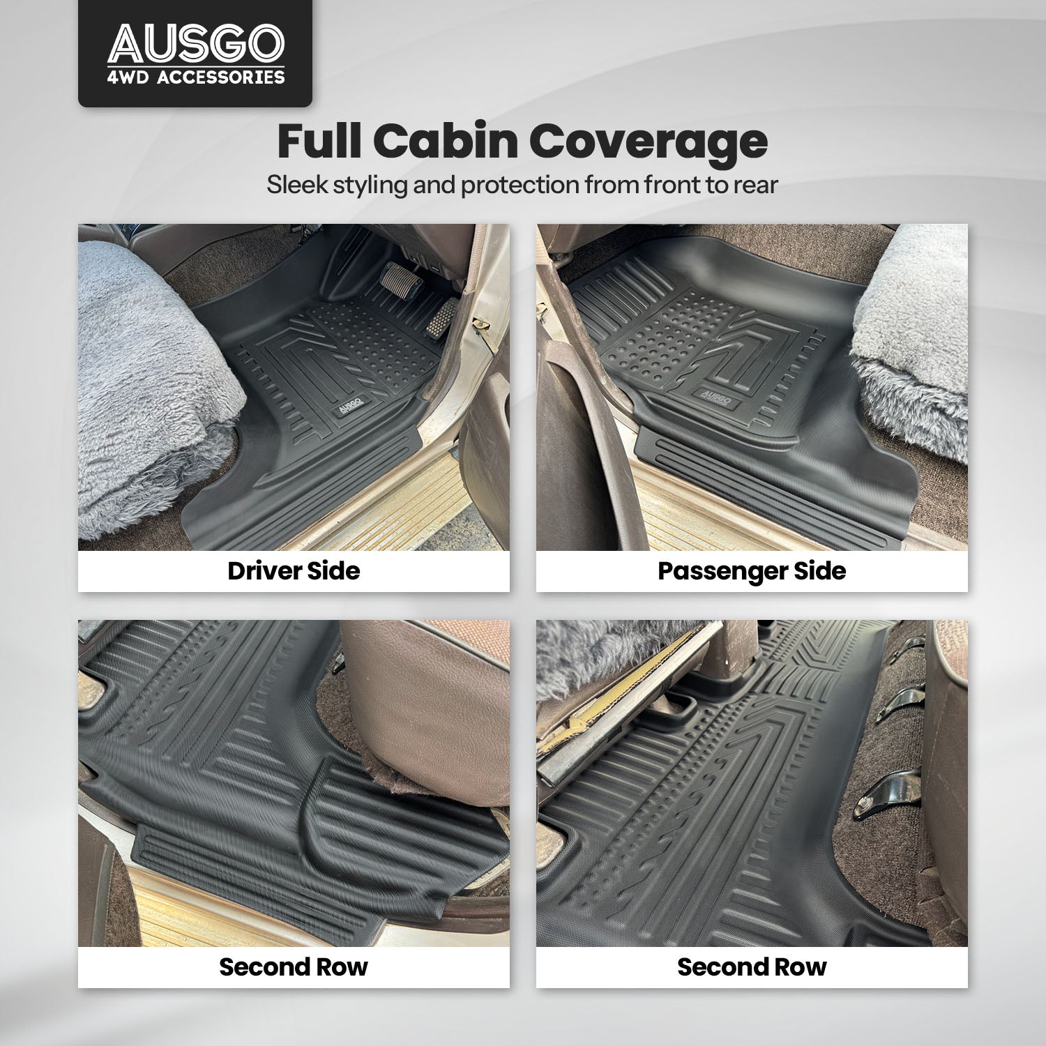 5D Car Floor Mats for Toyota Land Cruiser 80 Series 1990-1998
