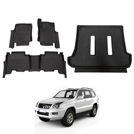 5D Car Floor Mats for Toyota Landcruiser Prado 120 Auto Transmission 2003-2009