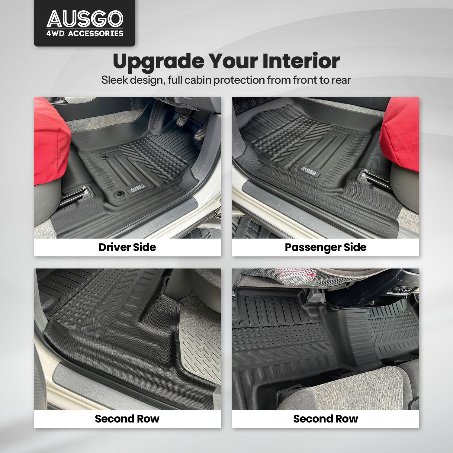 5D Car Floor Mats for Toyota Land Cruiser Prado 120 Series 2003-2009 (Auto Trans)
