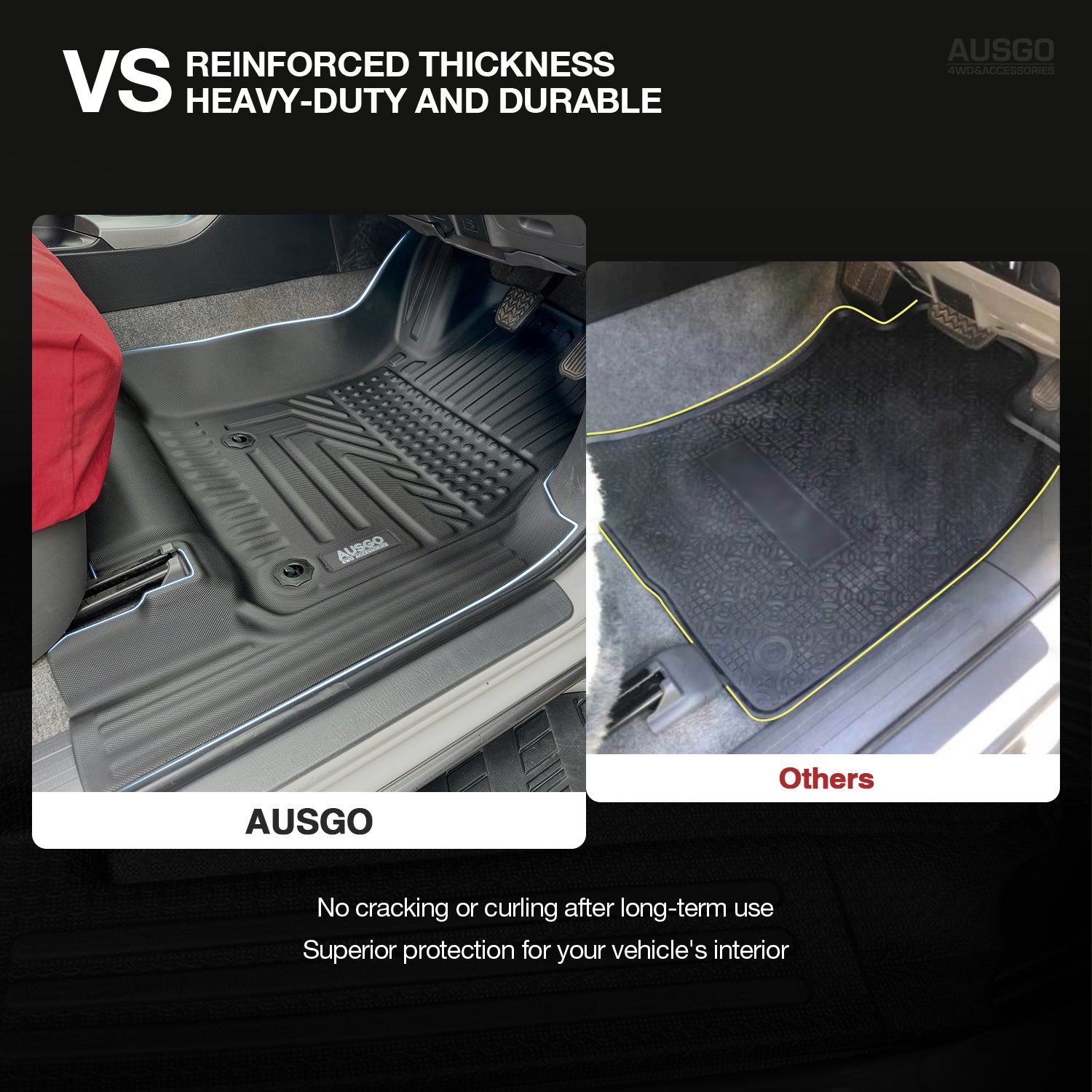 5D Car Floor Mats for Toyota Land Cruiser Prado 120 Series 2003-2009 (Auto Trans)