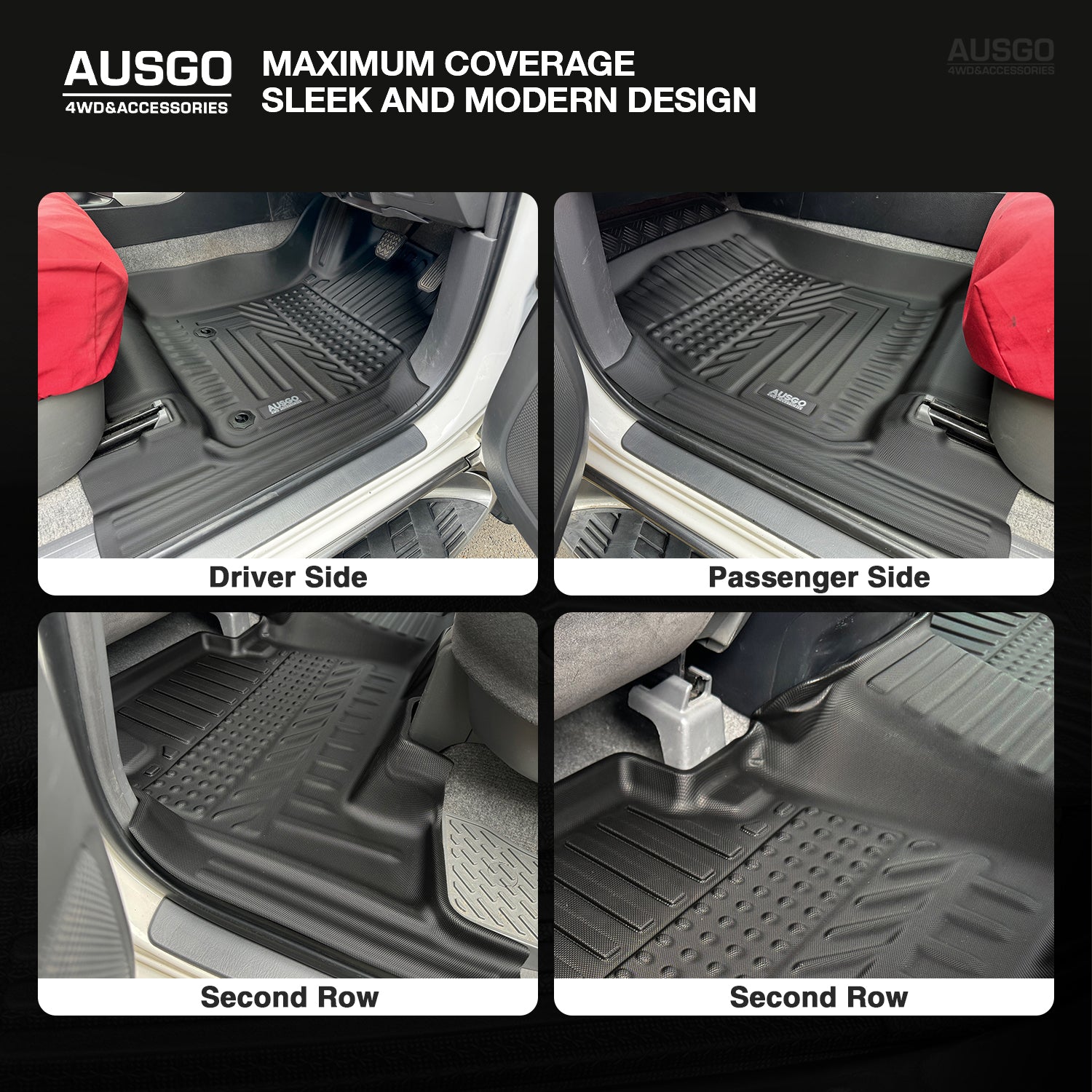 5D Car Floor Mats for Toyota Land Cruiser Prado 120 Series 2003-2009 (Auto Trans)