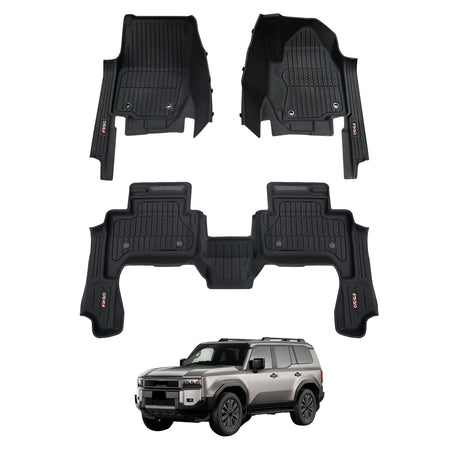 7D Injection Floor Mats for Toyota LandCruiser Prado 250 Series 2024-Onwards