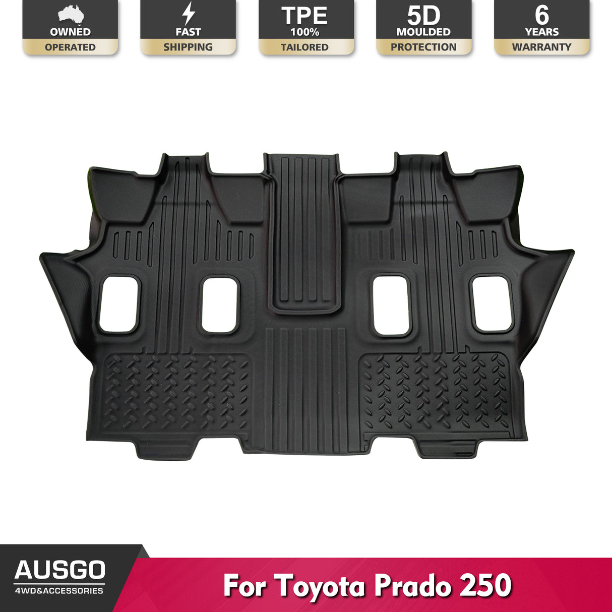 PRE-ORDER Third Row Floor Mat for Toyota Land Cruiser Prado 250 J250 LC250 7 Seats 2024-Onwards