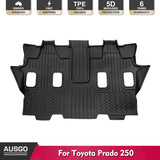PRE-ORDER Third Row Floor Mat for Toyota Land Cruiser Prado 250 J250 LC250 7 Seats 2024-Onwards