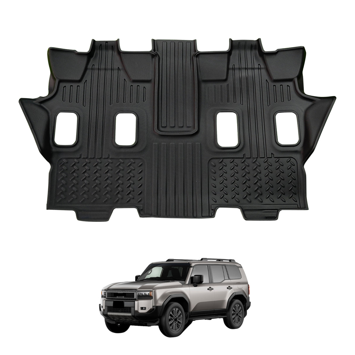 PRE-ORDER Third Row Floor Mat for Toyota Land Cruiser Prado 250 J250 LC250 7 Seats 2024-Onwards